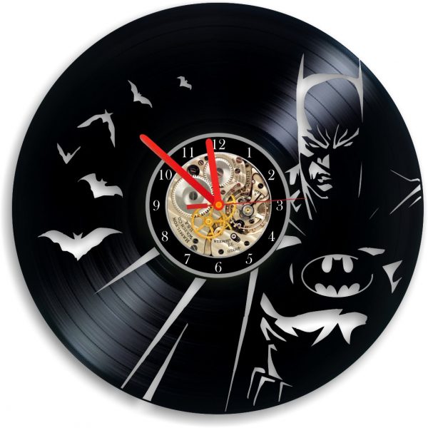 Batman Vinyl Clock Batman Clock Handmade Unique Clock Dark Knight